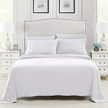 Load image into Gallery viewer, King Bed Sheet Set, 6 PC Super Soft Microfiber Bedding Set, Wrinkle &amp; Fade Resistant Sheet Set, Hotel Quality Fits Mattress Up to 14'' Deep Pocket, White
