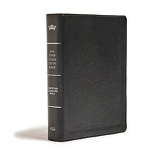 Load image into Gallery viewer, CSB Tony Evans Study Bible, Black Genuine Leather, Indexed, Black Letter, Study Notes and Commentary, Articles, Videos, Ribbon Marker, Sewn Binding, Easy-to-Read Bible Serif Type
