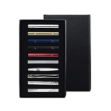 Load image into Gallery viewer, Finrezio 10PCS Tie Clips Set for Men Tie Bar Clip Black for Regular Ties Necktie Wedding Business Clips with Gift Box
