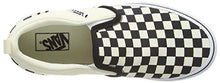 Load image into Gallery viewer, Vans' Boys' Asher Checkered Slip On Sneaker Blk/NAT 6 Medium US
