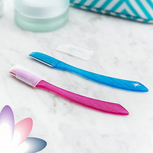 Load image into Gallery viewer, Schick Silk Touch-Up Multipurpose Exfoliating Dermaplaning Tool, Eyebrow Razor, and Facial Razor with Precision Cover, 3 Count
