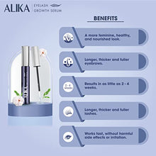 Load image into Gallery viewer, ALIKA Natural Cruelty Free Eyelash Growth Serum | Brow Enhancer for Thicker, Longer and Luscious Lashes with Redensyl &amp; Natural Growth Peptides
