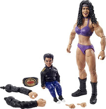 Load image into Gallery viewer, WWE Wrestlemania 37 Elite Collection Chyna Action Figure with Women’s Championship and Paul Ellering and Rocco BuildAFigure Pieces6 in Posable Collectible Gift for WWE Fans Ages 8 Years Old and Up
