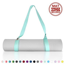 Load image into Gallery viewer, Tumaz Yoga Mat Strap, 2-in-1 Adjustable Sling - Mat Carrier &amp; Stretching Strap (15+ Colors, 2 Sizes Options) with Extra Thick, Durable and Comfy Delicate Texture [Mat NOT Included]
