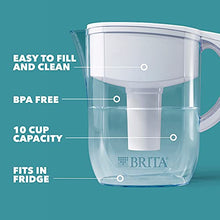 Load image into Gallery viewer, Brita Standard Everyday Water Filter Pitcher, White, Large 10 Cup, 1 Count
