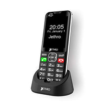 Load image into Gallery viewer, Jethro [SC490] 4G/LTE Unlocked Bar Style Cell Phone for Seniors &amp; Kids, Big Screen and Large Buttons, Hearing Aid Compatible with Charging Dock, FCC Certified.
