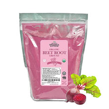 Load image into Gallery viewer, HQOExpress Organic Beetroot Powder - Organic Superfood - Nitric Oxide Booster - Non-GMO - Kosher - Sustainably Grown - 34oz Chef Jar
