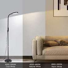 Load image into Gallery viewer, Miroco LED Floor Lamp with 5 Brightness Levels &amp; 3 Color Temperatures, 1815 Lumens, Adjustable LED Floor Light, Dimmable Reading Standing Lamp for Sewing Living Room Bedroom Office

