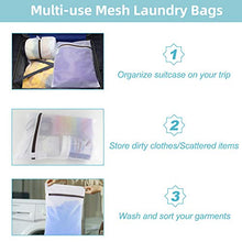 Load image into Gallery viewer, GOGOODA 3 PCS Laundry Mesh Bags Delicates Wash Bags for Lingerie Stockings (1 Large 16 x 20 Inches, 1 Medium 12 x 16 Inches, 1 Small 8 x 12 Inches)
