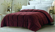 Load image into Gallery viewer, Decent Bedding Ultra Soft 1PC All Season Down Alternative Quilted Comforter, Hypoallergenic-Egyptian Cotton, 400 GSM-Box Stitched-Duvet Insert/Stand Alone Comforter, Cal. King, Burgundy, 90'' x 106''

