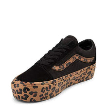 Load image into Gallery viewer, Vans Unisex Authentic Skate Shoe Sneaker (9 Women/7.5 Men, Black/Leopard 7434)
