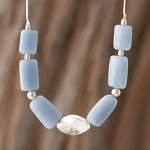 Load image into Gallery viewer, NOVICA Celestite Pendant Necklace, Celeste Hope'
