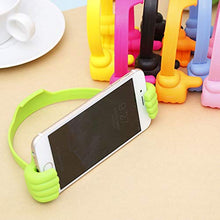 Load image into Gallery viewer, 8 Packs Thumbs up Cell Phone Holder, Multi-Colors Multi-AngleAdjustable Silicone Tablet Stand Portable Desktop Stands Compatible with Android Switch Nintendo Tablet
