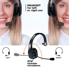 Load image into Gallery viewer, WUGEUSCH Wireless Headset With Microphone - Noise Canceling Headphones with Mic - On-Ear Earphones with USB Dongle for Office Work, Video Calling, Call Center - 32H Talk Time, Clear Audio Transmission
