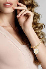 Load image into Gallery viewer, Miabella 18K Gold over Bronze Italian Genuine 500-Lira Coin Charm Rolo Link Chain Bracelet for Women Made in Italy
