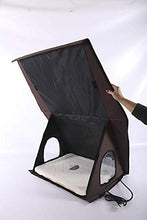 Load image into Gallery viewer, K&amp;H Pet Products Outdoor Multi-Kitty A-Frame Chocolate 35 X 20.5 X 20 Inches Heated
