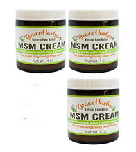 Load image into Gallery viewer, MSM Cream, 3 Four Ounce Jars (All With 5 Essential Oils)
