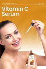 Load image into Gallery viewer, Hopemate Natural Facial Vitamin C Serum with Hyaluronic Acid&amp; Vit E, New Skin Treatment Formula, Organic Anti Wrinkle Reducer, Natural Anti Aging Moisturizer, Dark Circles, Scar, Sun Damage Corrector,
