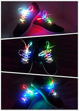 Load image into Gallery viewer, LIHAI Led Light Up Shoelaces with Multicolor Flashing Shoe laces for Night Party
