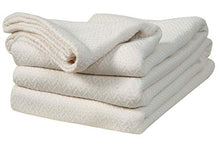 Load image into Gallery viewer, 100% Soft Premium Ringspun Cotton Thermal Blanket - King - Ivory - Snuggle in These Super Soft Cozy Cotton Blankets - Perfect for Layering Any Bed - Provides Comfort and Warmth for Years

