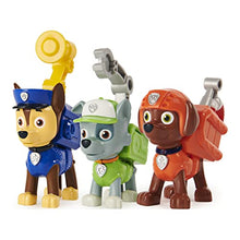 Load image into Gallery viewer, Paw Patrol, Action Pack Pups Chase, Rocky and Zuma 3-Pack of Collectible Figures with Sounds and Phrases
