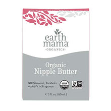 Load image into Gallery viewer, Organic Nipple Butter Breastfeeding Cream by Earth Mama | Lanolin-free, Safe for Nursing &amp; Dry Skin, Non-GMO Project Verified, 2-Fluid Ounce (Packaging May Vary)
