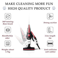 Load image into Gallery viewer, JIANLE 400w Household Portable Powerful Vacuum Cleaner, 2-in-1 Handheld/Rod Vacuum Cleaner, 360° Rotating Floor Brush, 15kpa Large Suction, for Home/Office/Cafe
