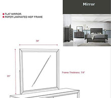 Load image into Gallery viewer, Kings Brand Furniture – Ambroise 6-Piece King Size Bedroom Set, Grey/Black. Bed, Dresser, Mirror, Chest &amp; 2 Night Stands
