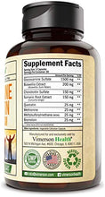 Load image into Gallery viewer, Glucosamine with Chondroitin Turmeric MSM Boswellia. Supports Occasional Joint Discomfort Relief. Helps Inflammatory Response, Antioxidant Properties. Supplement for Back, Knees, Hands. 90 Capsules
