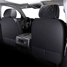 Load image into Gallery viewer, Aierxuan Seat Covers for Cars Full Set Chevy Chevrolet Silverado GMC Sierra Pickup 2007-2022 1500 2500HD 3500HD Crew Double Extended Cab Waterproof Leather Seat Protectors (Full Set, Black)
