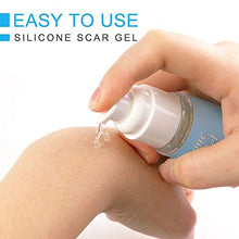 Load image into Gallery viewer, Silicone Scar Gel-Kinbeau Scar Remover Gel for Face, Body, C-Section Stretch Marks, Surgical, Burn, Acne, Old &amp; New Scars,30g/1 OZ (white blue)
