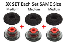 Load image into Gallery viewer, 3X Ultra Comfort Eartips Ear Buds Replacement Earphone Ear Tips Kits Earpads Foam Set Cushion for Plantronics Voyager 5200 5220 5210 Series Bluetooth Headset Headphone (Medium M)
