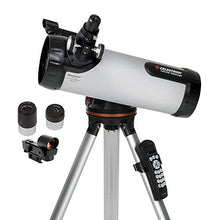 Load image into Gallery viewer, Celestron - 114LCM Computerized Newtonian Telescope - Telescopes for Beginners - 2 Eyepieces - Full-Height Tripod - Motorized Altazimuth Mount - Large 114mm Newtonian Reflector
