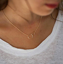 Load image into Gallery viewer, Thinking of You Gifts for Women • 14k Gold • Tribe Friendship Necklace • Best Friend Gifts • You are My Person Necklace • Long Distance Gift for Best Friends • Find Your Tribe, Love Them Fiercely
