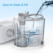 Load image into Gallery viewer, Homech Quiet Ultrasonic Humidifier,Cool Mist Humidifiers for Bedroom Home Baby (4L/1.06 Gallon) 12-60 Hours,Easy to Clean, 360° Nozzle,Waterless Tank Removal Auto Shut-Off (White)
