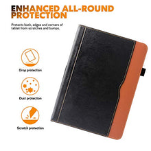 Load image into Gallery viewer, ZTOZ All New Kindle Fire HD 10 Tablet (9th/7th Generation,2019/2017 Released) Cover Case With Card Slots, 360 Protection Multi-Angle Viewing Stand Auto Sleep/Wake For Fire HD10 - Black/Brown
