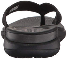 Load image into Gallery viewer, crocs Women's Capri V Sequin W Flip Flop, Black, 9 M US
