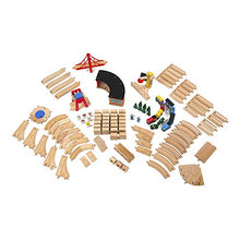 Load image into Gallery viewer, Melissa &amp; Doug Wooden Railway Set
