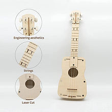 Load image into Gallery viewer, Benarita 3D Wooden Ukulele Puzzle Model DIY Kits for Teens and Adults
