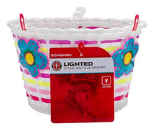 Load image into Gallery viewer, Schwinn Girls Bicycle Basket, Light-up Flowers
