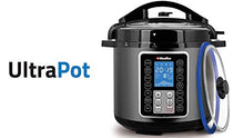 Load image into Gallery viewer, Mueller UltraPot 6Q Pressure Cooker Instant Crock 10 in 1 Pot with German ThermaV Tech, Cook 2 Dishes at Once, BONUS Tempered Glass Lid incl, Saute, Steamer, Slow, Rice, Yogurt, Maker, Sterilizer

