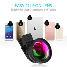 Load image into Gallery viewer, Smartphone Camera Lens kit, 4K HD Optical Macro + 0.45X Ultra Wide-Angle Lens kit Our Phone Lens kit is Compatible with Most Smart phoneseasy to use and Don’t Worry About The Compatibility.
