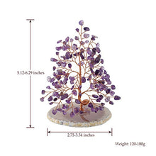 Load image into Gallery viewer, Jovivi Natural Amethyst Crystal Quartz Money Tree Tumbled Gemstones 5.5"-6.3", Geode Agate Slices Base Feng Shui Ornaments Home Living Room Table Office Decoration for Wealth and Luck
