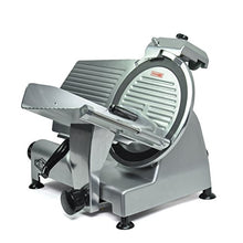 Load image into Gallery viewer, KWS Commercial 420w Electric Meat Slicer 12" Frozen Meat Deli Slicer Coffee Shop/restaurant and Home Use Low Noises (Teflon Blade-Black)
