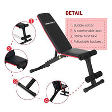 Load image into Gallery viewer, Komsurf Adjustable Weight Bench Press, Foldable Workout Bench for Home Gym, Full Body Workout Strength Training, Exercise Equipment Body Gym System
