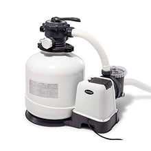 Load image into Gallery viewer, Intex 3000 GPH 0.75HP Above Ground Swimming Pool Sand Filter Pump with 120 Volt Krystal Clear Saltwater System
