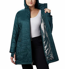 Load image into Gallery viewer, Columbia Women's Mighty Lite Hooded Jacket, Dark Seas, Medium
