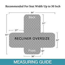 Load image into Gallery viewer, 100% Waterproof Non-Slip Furniture Covers for Leather Recliner Covers for Large Recliner Seat Width Up to 30 Inch Couch Covers with Non Slip Backing (Oversized Recliner: Seat Width Up to 30", Brown)
