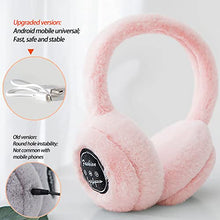 Load image into Gallery viewer, MatureGirl Winter Warm Velvet Bluetooth Headset, Unisex Wireless Stereo Gaming Headphones Head-Mounted Earphones Music Computer Game Over Ear Headphones for Kids Adult (Pink)
