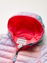 Load image into Gallery viewer, Amazon Essentials Girls' Lightweight Water-Resistant Packable Hooded Puffer Jacket, Pink, Ombre, Small
